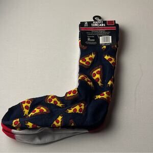 Happy Threads Crew Style Burger and Pizza Graphic Style Socks  Sz 4-10  NWT